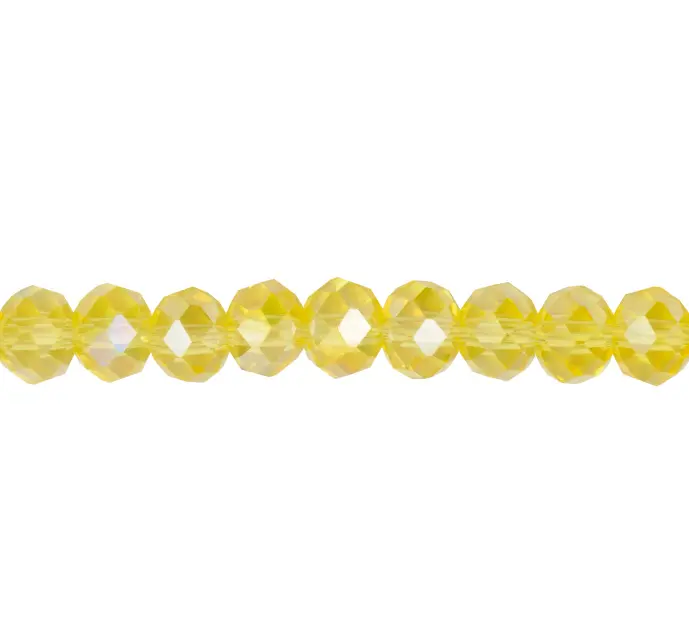 Murano rondela facetada 3mm light topaz 31AB x aprox 112unds