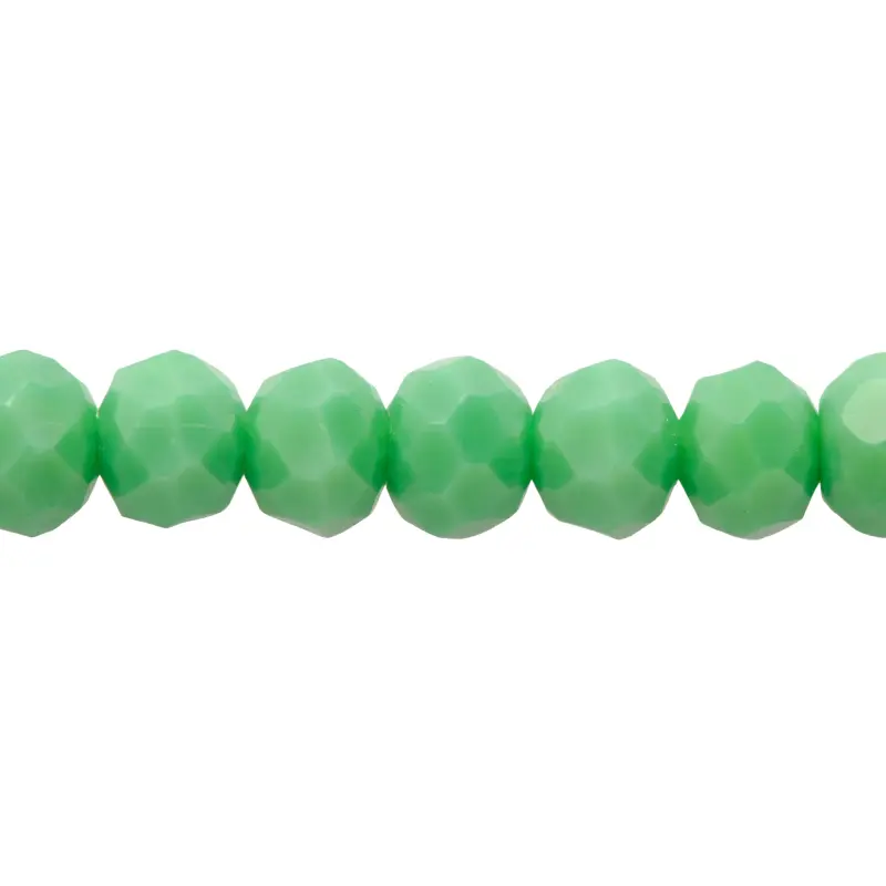 Murano rondela facetada 4mm turquesa 64 x 110unds