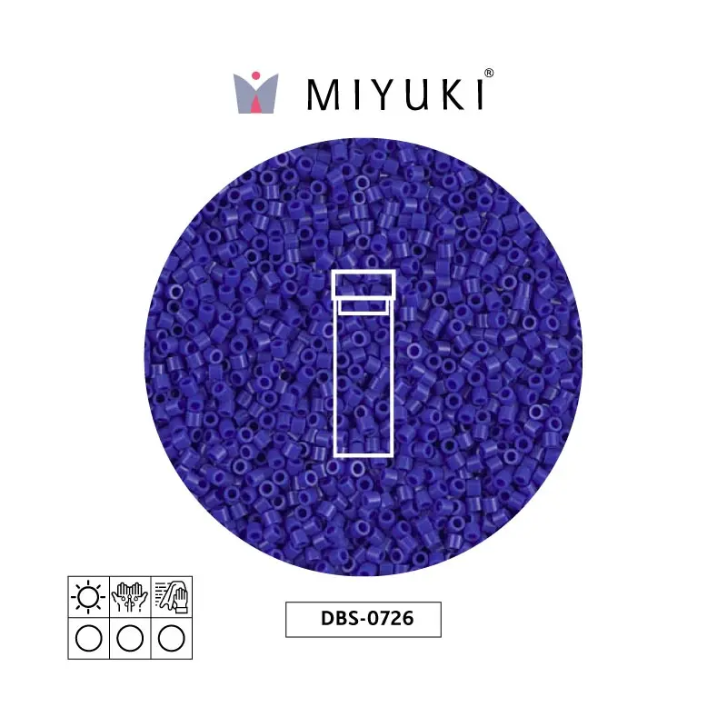 Miyuki delica 15/0 DBS0726 opaco oscuro azul x 2G