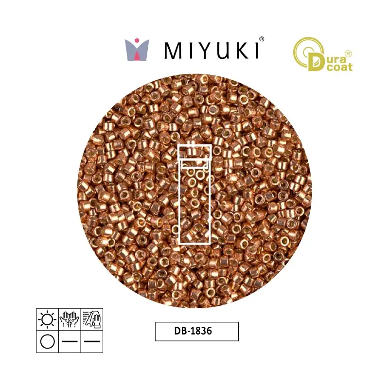 Miyuki delica 11/0 DB1836 galvanizado muscat x 2G