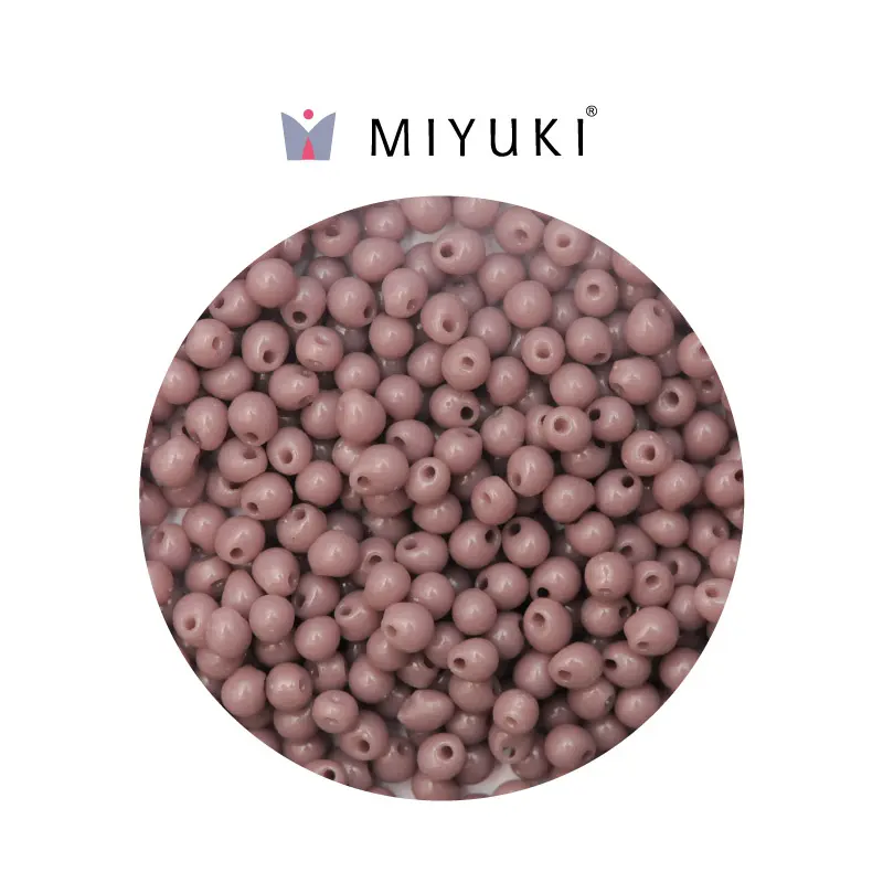 Miyuki drop beads 2.8mm DP0410 opaque mauve x 500g