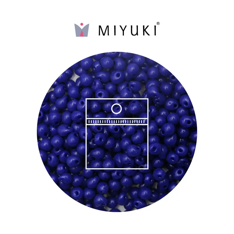 Miyuki drop beads 2.8mm DP0414 opaco azul x 25g