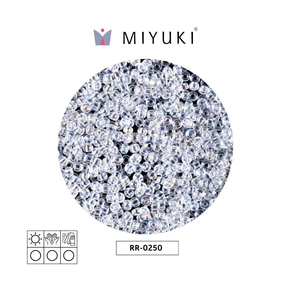 Mostacilla Miyuki rocalla 11/0 RR0250 cristal AB x 250g