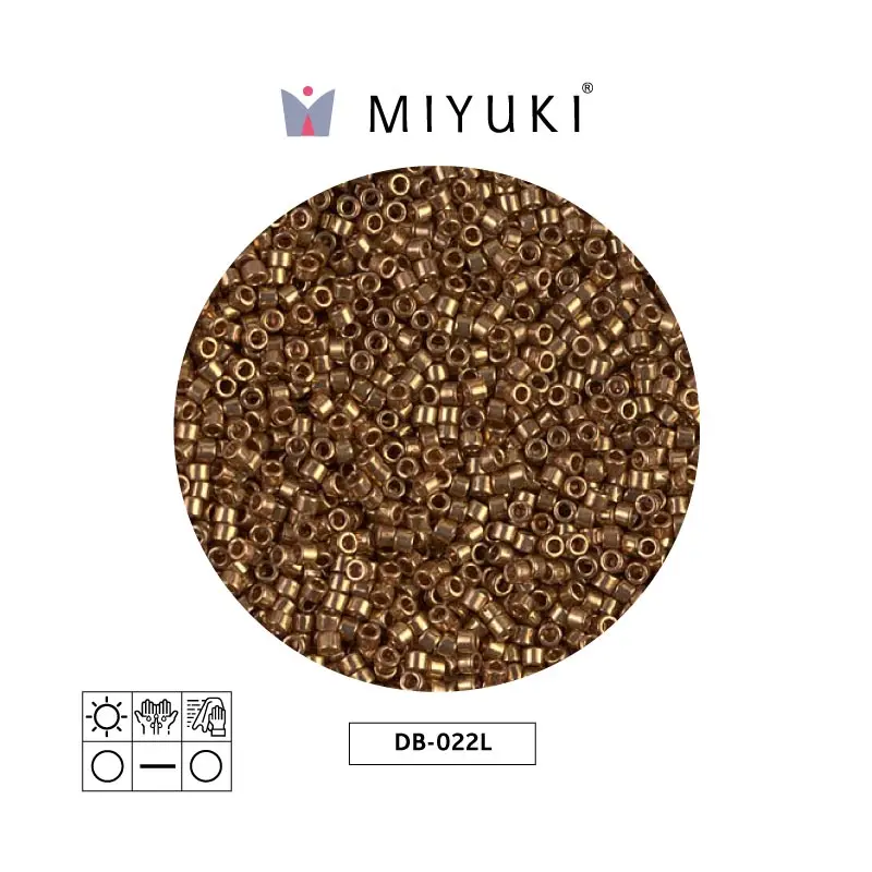 Miyuki delica 11/0 DB0022L claro bronce metalizado x 50g