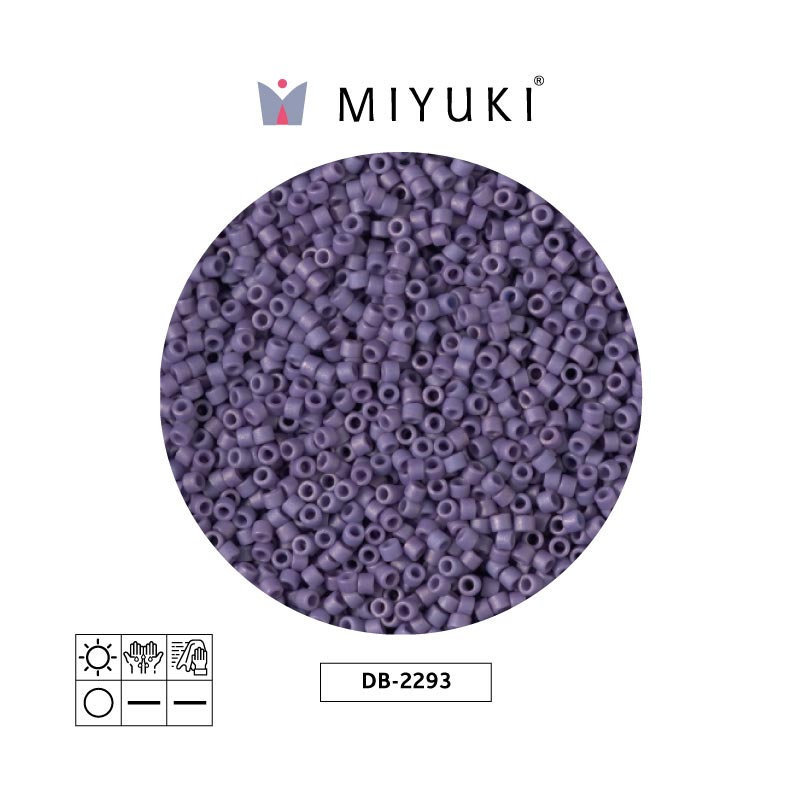 Miyuki delica 11/0 DB2293 opa glazed morado x 50g