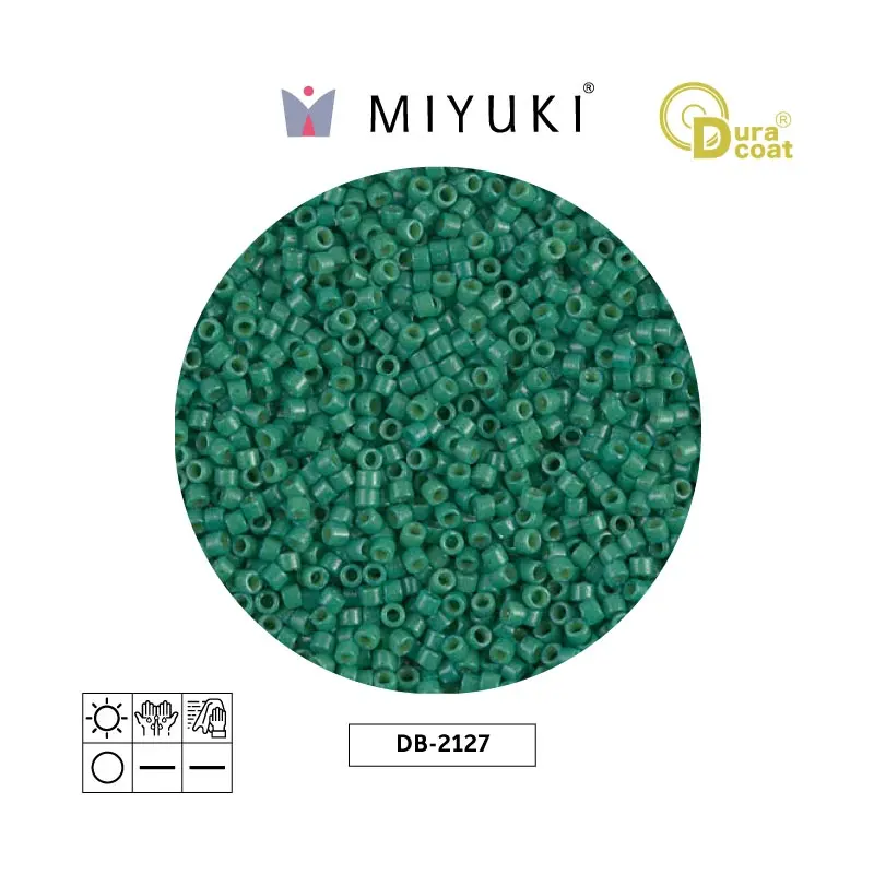 Miyuki delica 11/0 DB2127 duracoa opaco spruce x 50g