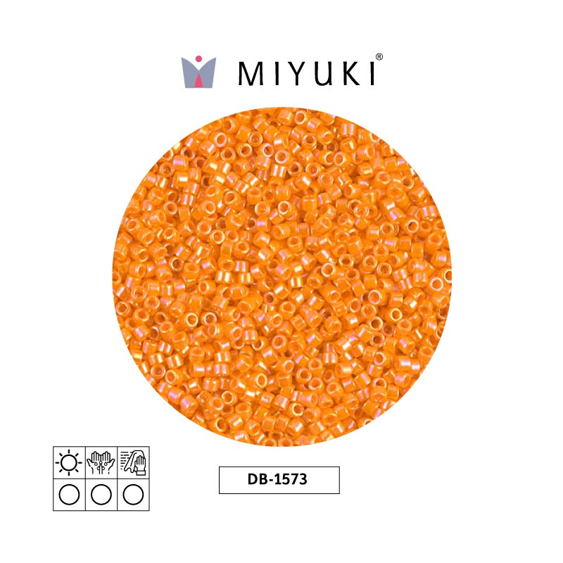 Miyuki delica 11/0 DB1573 opaco mandarin AB x 50g