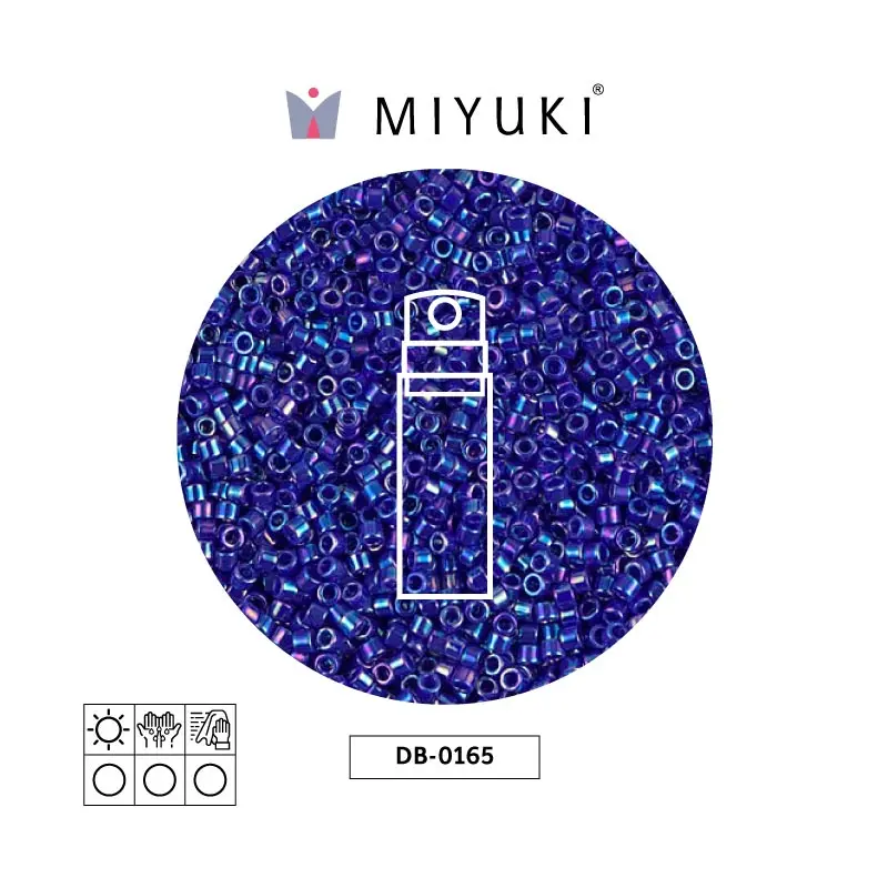 Miyuki delica 11/0 DB0165 opaco azul AB x 10g