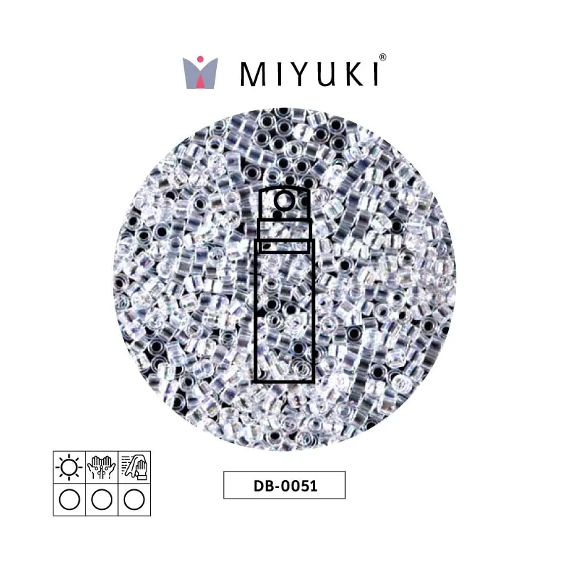 Miyuki delica 11/0 DB0051 cristal AB x 10g