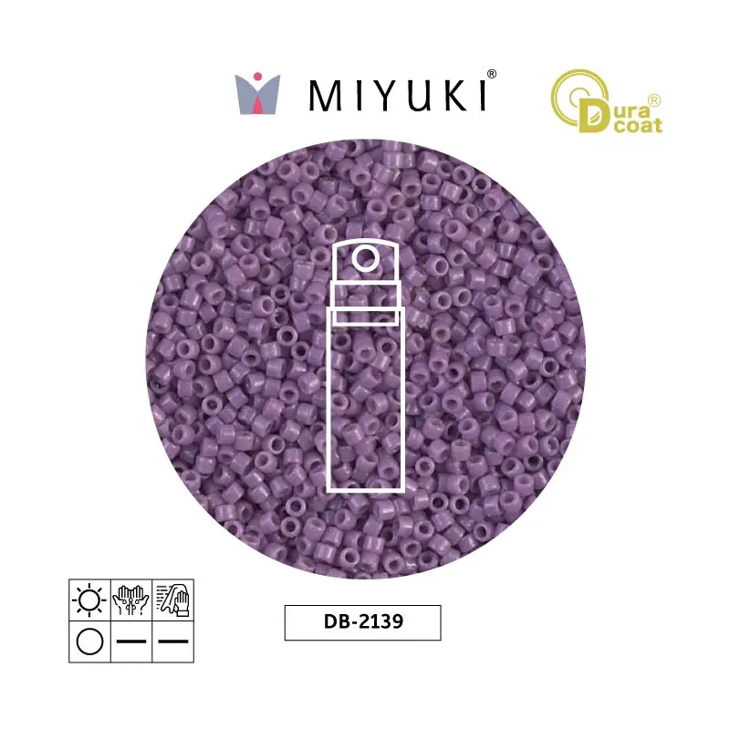 Miyuki delica 11/0 DB2139 opaco oscuro orchid x 10gr