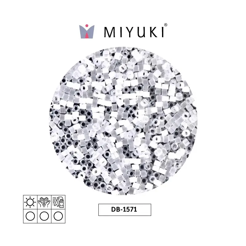 Miyuki delica 11/0 DB0635 satinado blanco x 50g