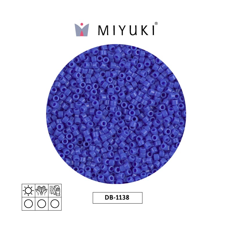 Miyuki delica 11/0 DB1138 opaco azul x 50gr