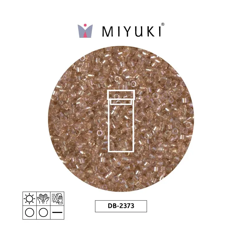 Miyuki delica 11/0 DB2373 color forrado blush x 3g