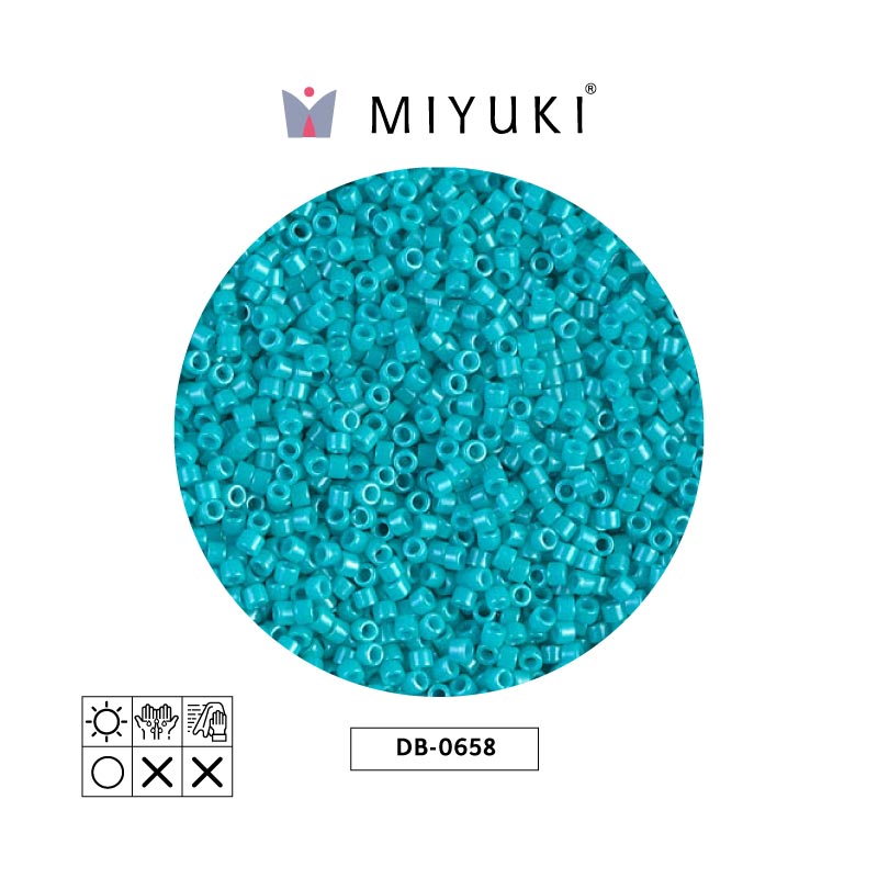 Miyuki delica 11/0 DB0658 opaco azul turquesa x 50g