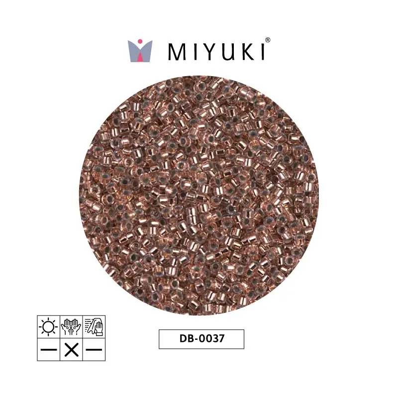 Miyuki delica 11/0 DB0037 copper forrado cristal x 50g