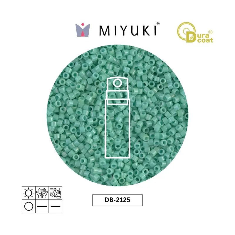 Miyuki delica 11/0 DB2125 opaco azul opal x 10gr
