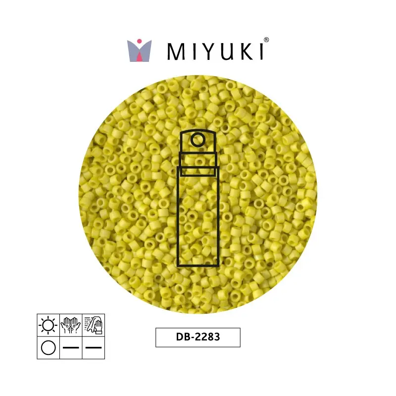 Miyuki delica 11/0 DB2283 opaco glazed citron x 10g