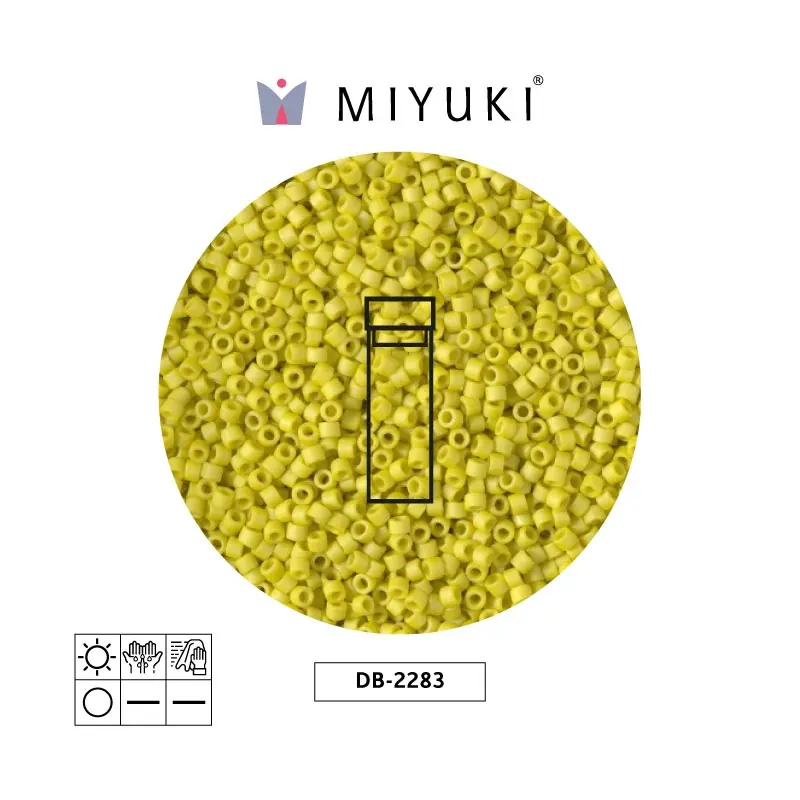 Miyuki delica 11/0 DB2283 opaco glazed citron x 2G