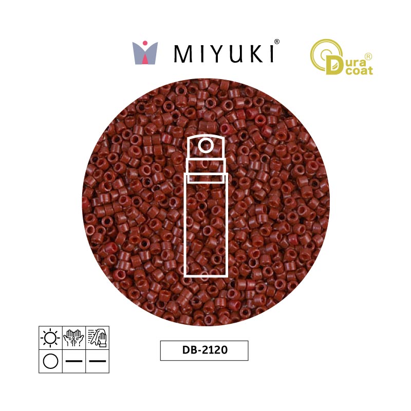 Miyuki delica 11/0 DB2120 opaco maroon x 3g