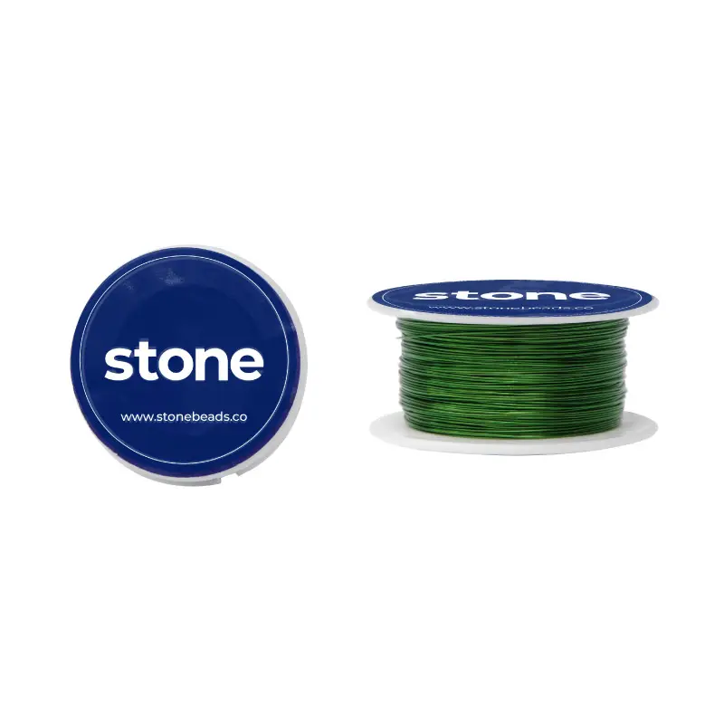 Hilo alambrismo verde N.28 0.30mm x 27 metros