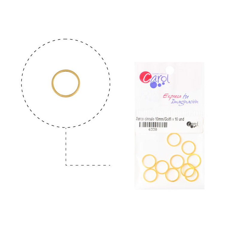 Marco circulo 10mm/Golfi x 10 und