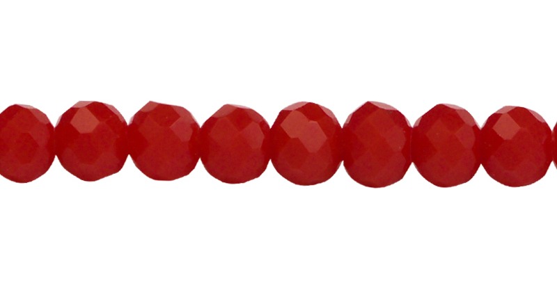 Murano rondela facetada 4mm coral 84 x 110unds