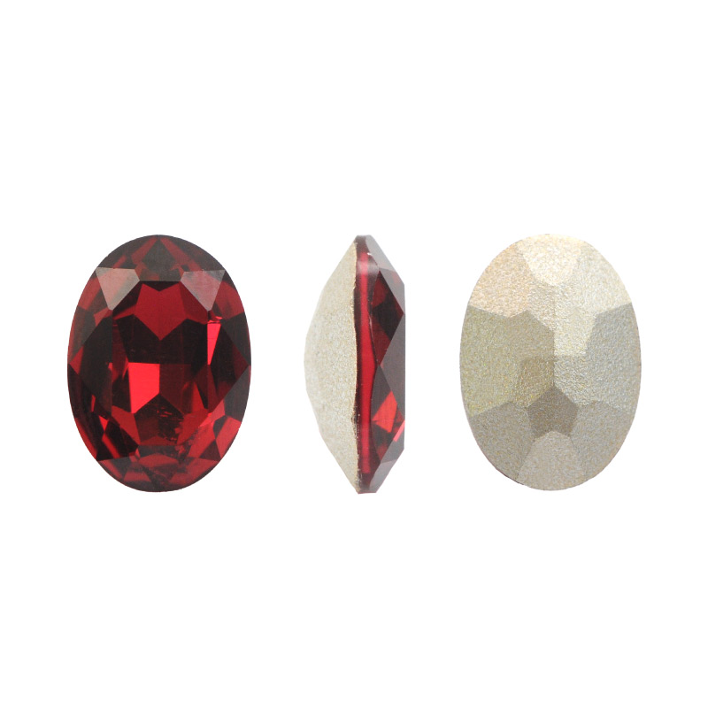 4120CH oval 10x14mm T289 indian pink x und