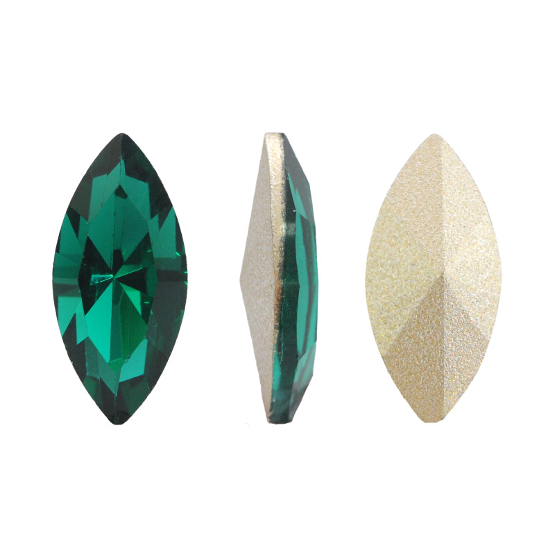 4228CH navette 7x15mm T205 emerald x und