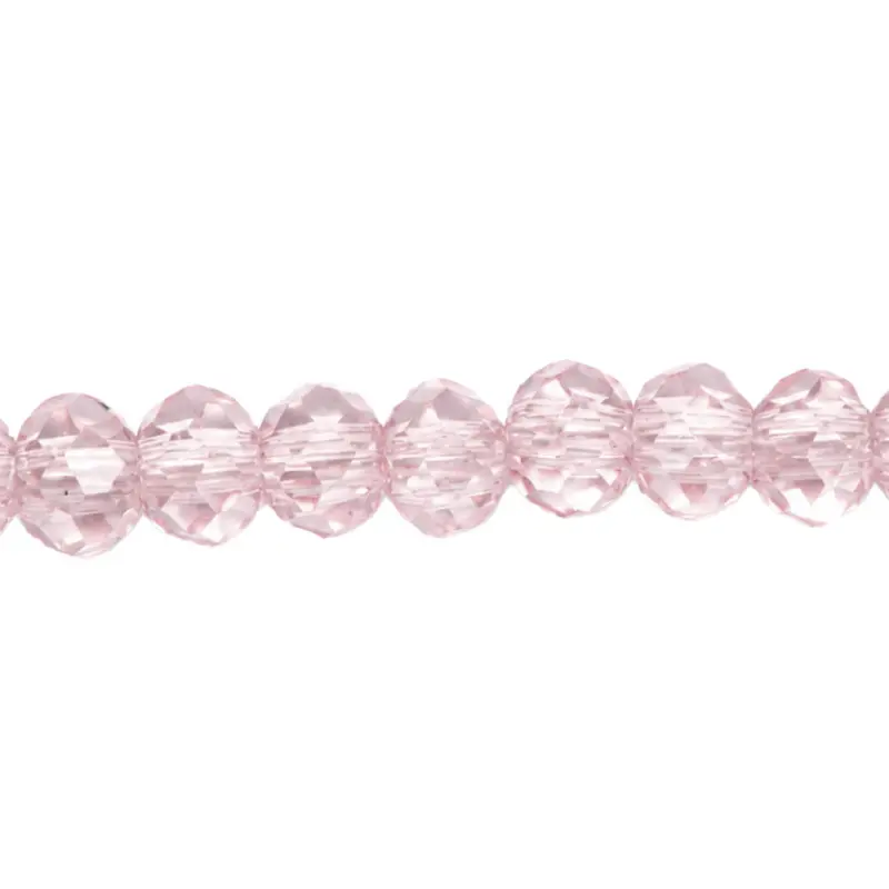 Murano rondela facetada 2mm rosaline 38 x aprox 147unds
