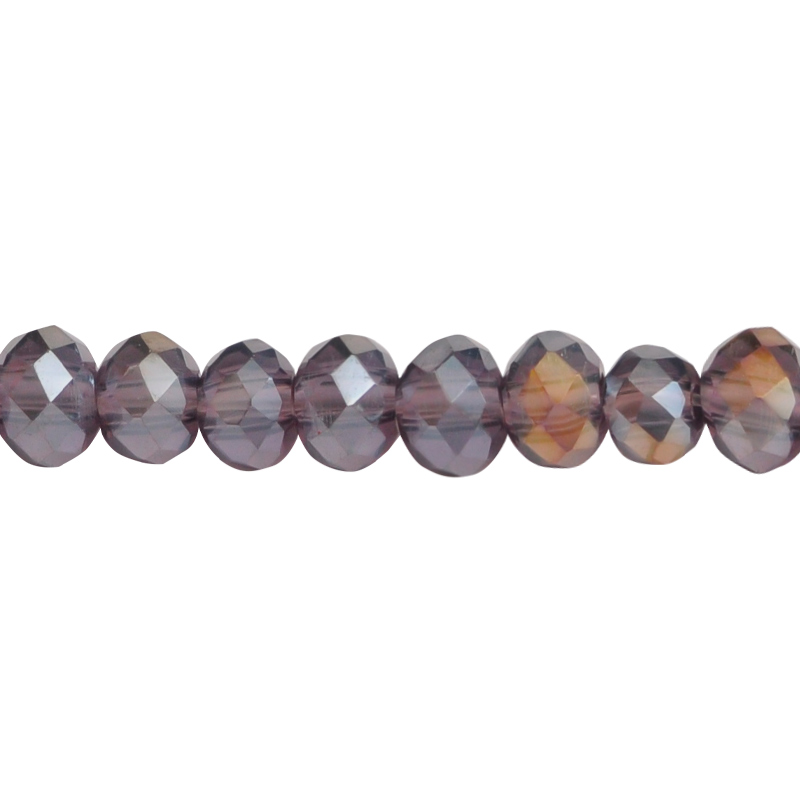 Murano rondela facetada 2mm violet 20AB x aprox 136unds