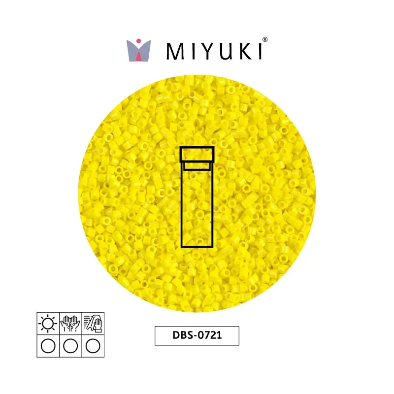Miyuki delica 15/0 DBS0721 opaco amarillo x 2G