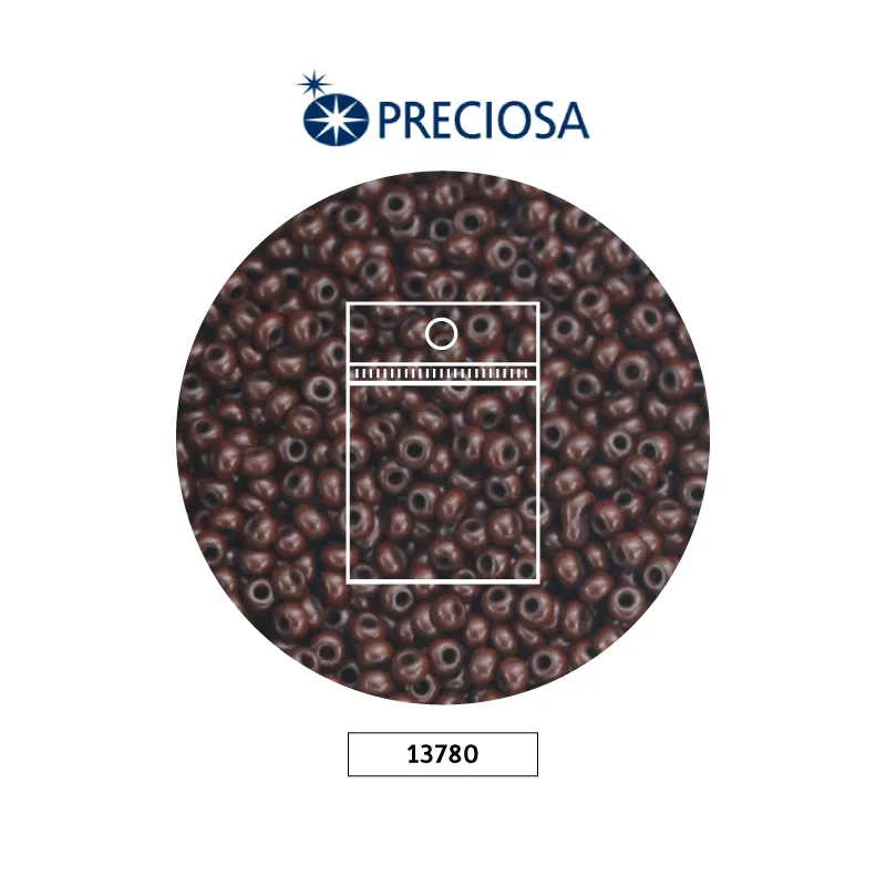 Mostacilla checa preciosa 10/0 2mm 13780 OP cafe x 50g