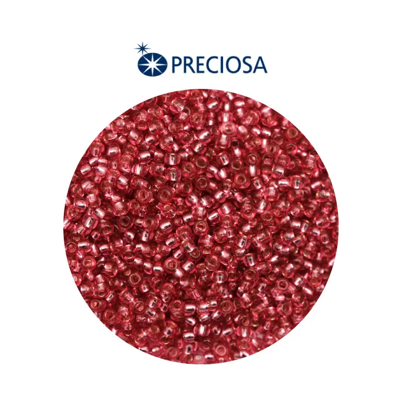 Mostacilla checa preciosa 2mm 08298 rosado fuerte brillante x 500g
