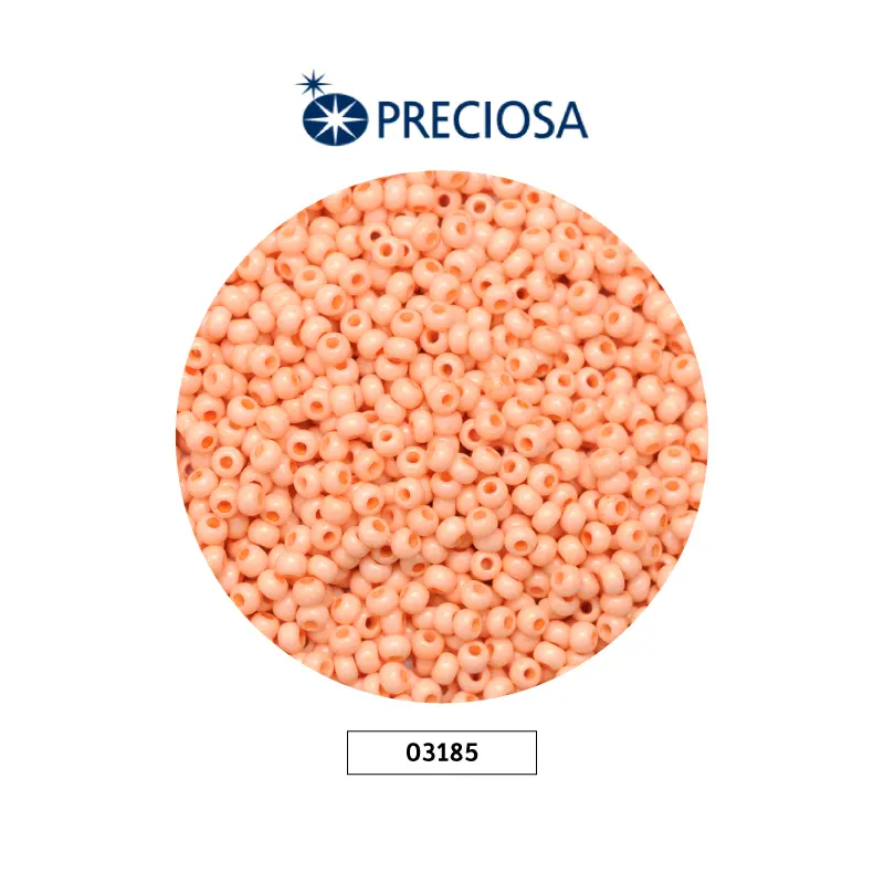 Mostacilla checa preciosa 8/0 3mm 03185 palo de rosa x 500g