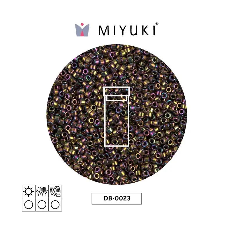 Miyuki delica 11/0 DB0023 metalizado claro bronce AB x 3g