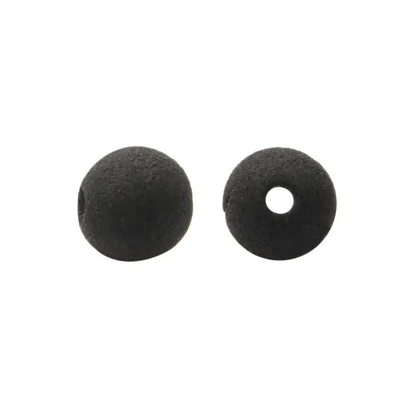 Bola neopreno lisa 8mm negro x 12 unds