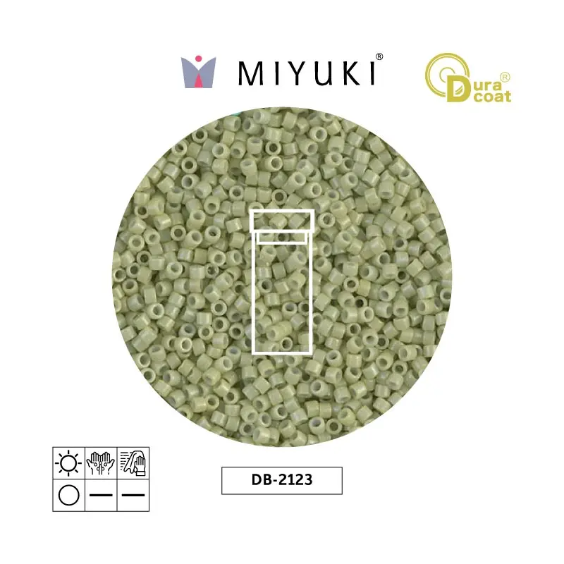 Miyuki delica 11/0 DB2123 opaco fennel Duracoat x 3g
