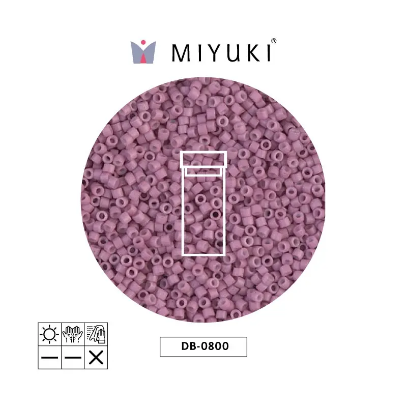 Miyuki delica 11/0 DB0800 mate opaco antique rosa x 3g