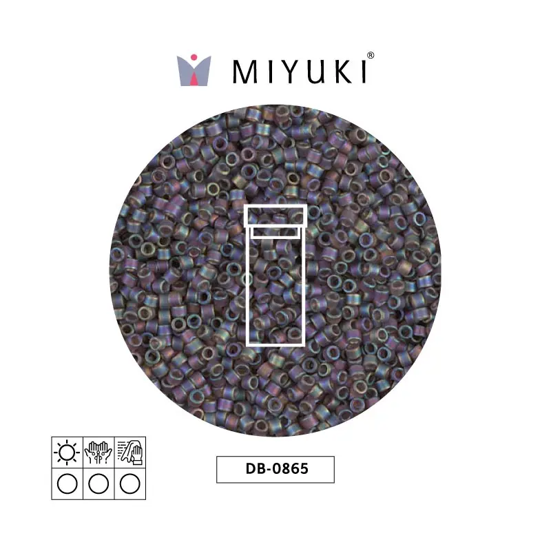 Miyuki delica 11/0 DB0865 matte brown AB x 3g