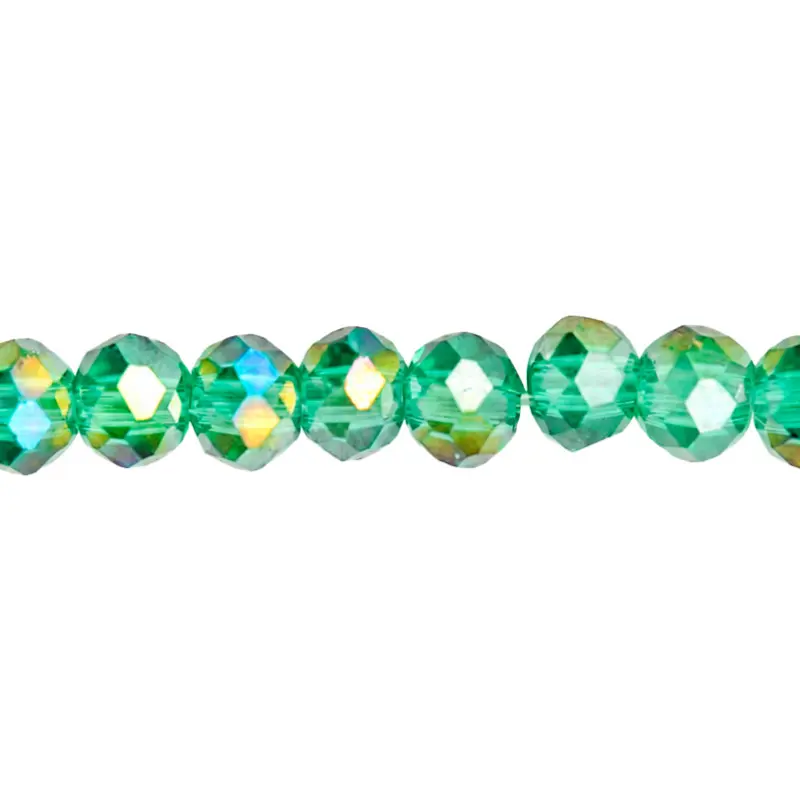 Murano rondela facetada 2mm blue zircon 24AB x 165unds