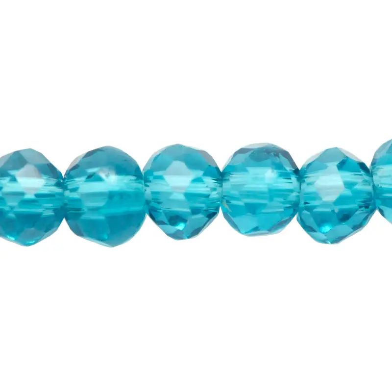 Murano rondela facetada 2mm blue zircon 22 x 165unds