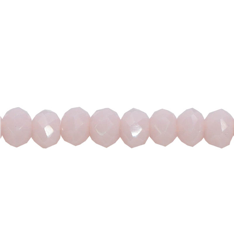 Murano rondela facetada 2mm light peach x 140unds