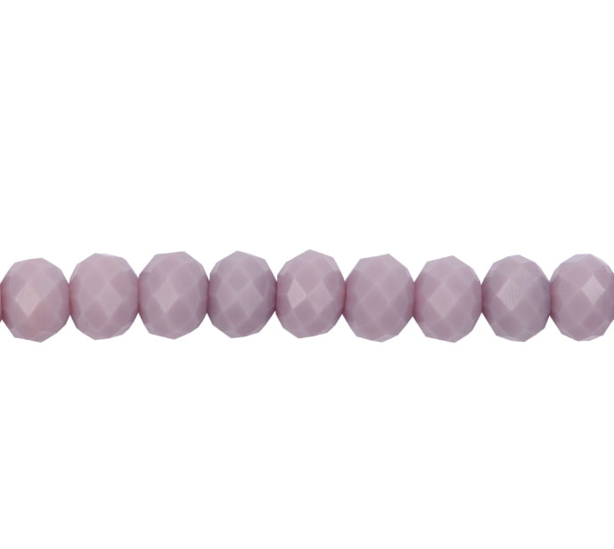 Murano rondela facetada 3mm lile mate 96 x 110unds