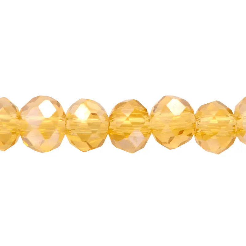 Murano rondela facetada 4mm smoked topaz 17AB x 110unds