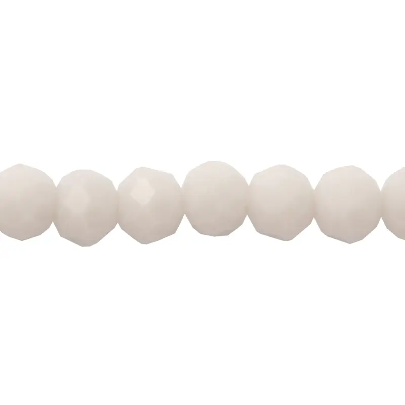 Murano rondela facetada 4mm light gray 55 x 110und