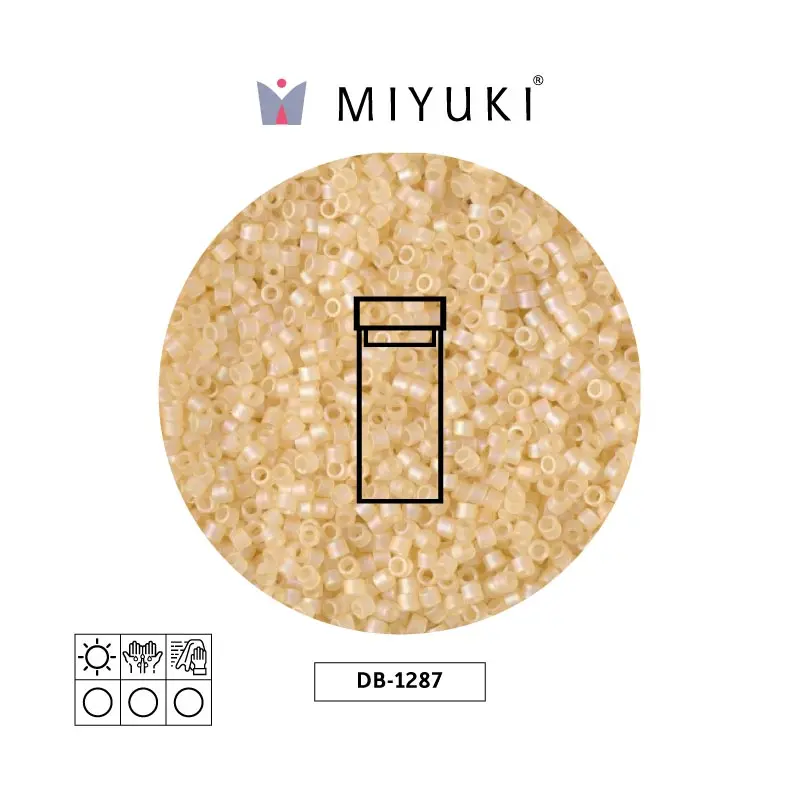 Miyuki delica 11/0 DB1287 claro beige lusterr mate x 3g