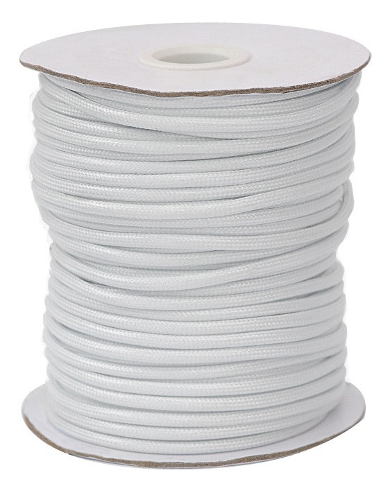 Cordon vibora 3mm 143 blanco x rollo 45m