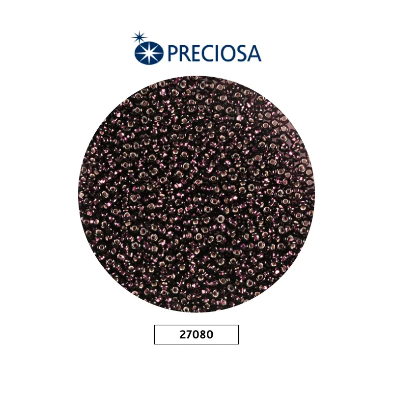 Mostacilla checa preciosa 2mm 27080 morado brillante x 500g
