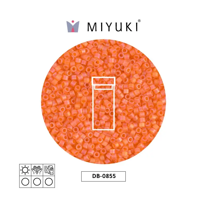 Miyuki delica 11/0 DB0855 mate naranja AB x 3gr