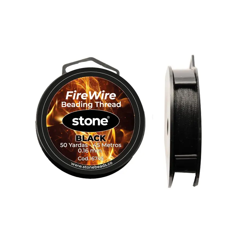 Hilo nylon firewire stone 0.16mm negro x 50yd